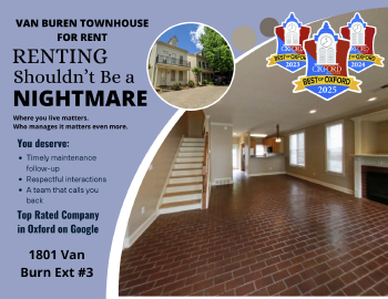 1801 Van Buren Ext #3 , Oxford,  38655