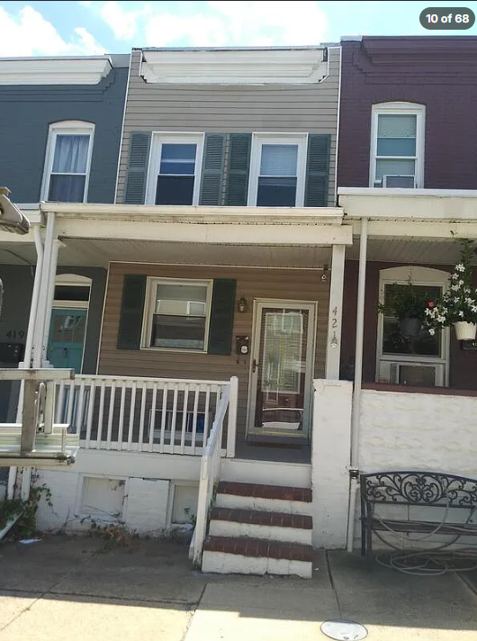 2 Bedroom Rental – 421 Fawcett Street, Baltimore, MD 21211
