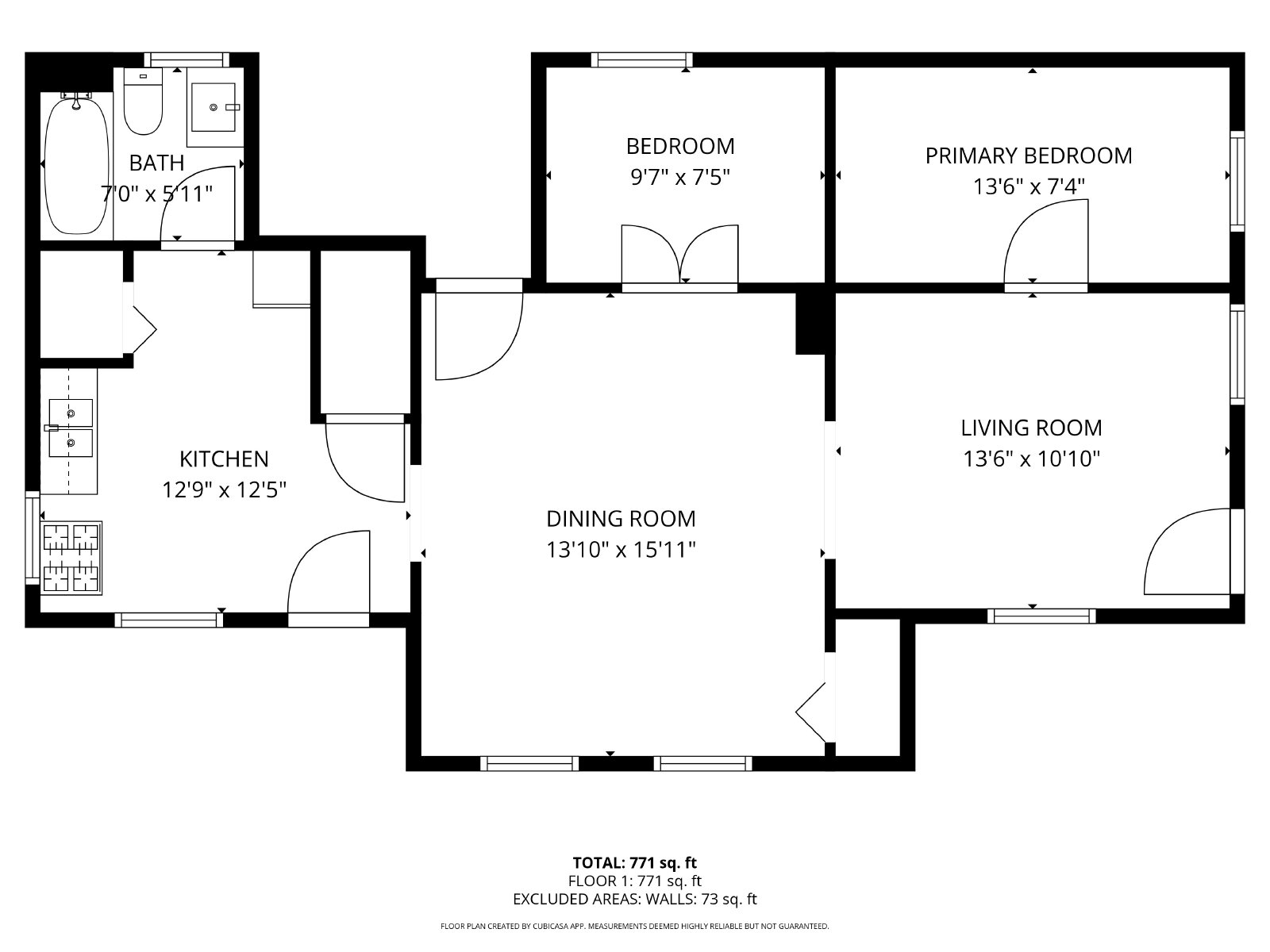 3460 Erin Ave, Cleveland, OH, 44113, US floor plan