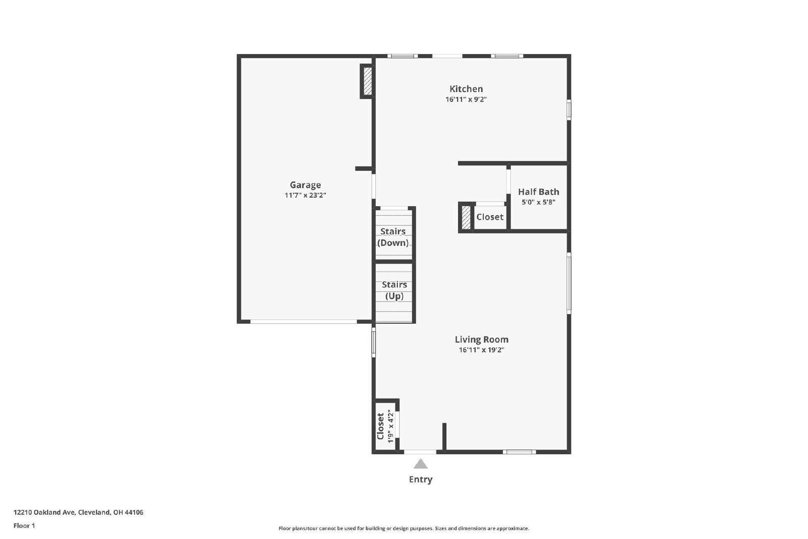 12210 Oakland Ave, Cleveland, OH, 44106, US floor plan