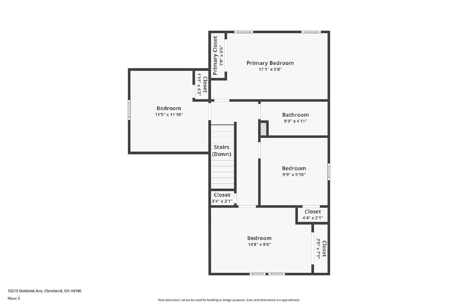 12210 Oakland Ave, Cleveland, OH, 44106, US floor plan